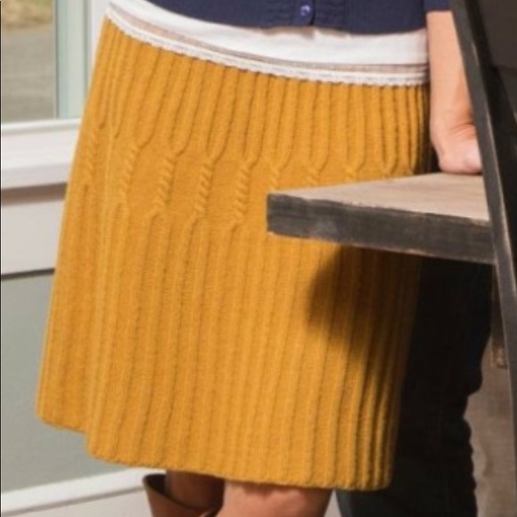 Anthropologie Dresses & Skirts - Far away from Close Anthropologie Mauve Sweater Skirt NEW Women’s Small